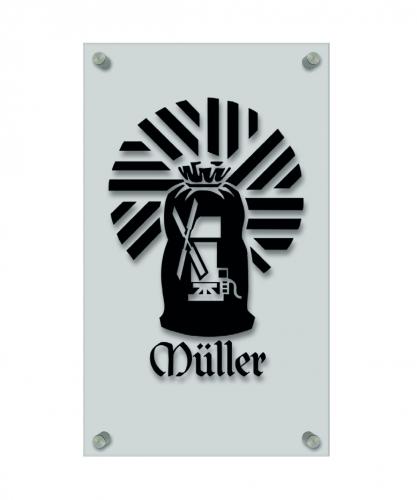 Zunftschild Handwerkerschild - Müller - beschriftet auf edler Acryl-Kunststoff-Platte – 309433