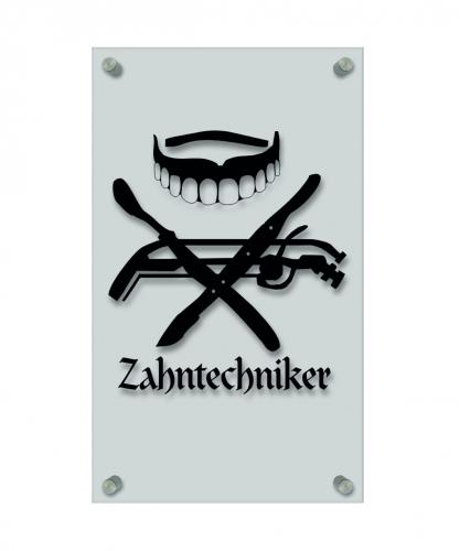 Zunftschild Handwerkerschild - Zahntechniker - beschriftet auf edler Acryl-Kunststoff-Platte – 309401