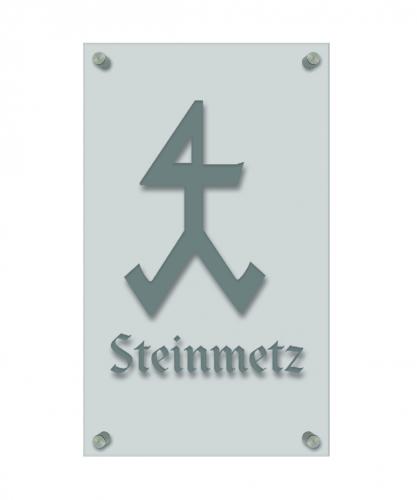 Zunftschild Handwerkerschild - Steinmetz - beschriftet auf edler Acryl-Kunststoff-Platte – 309432