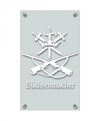 Zunftschild Handwerkerschild - Büchsenmacher - beschriftet auf edler Acryl-Kunststoff-Platte - 309418