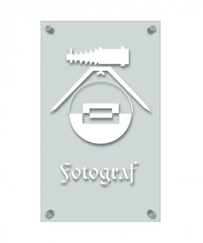 Zunftschild Handwerkerschild - Fotograf - beschriftet auf edler Acryl-Kunststoff-Platte – 309421