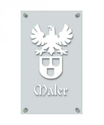 Zunftschild Handwerkerschild - Maler - beschriftet auf edler Acryl-Kunststoff-Platte – 309448