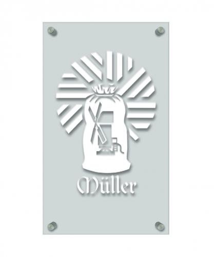 Zunftschild Handwerkerschild - Müller - beschriftet auf edler Acryl-Kunststoff-Platte – 309433