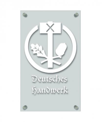 Zunftschild Handwerkerschild - Deutsches Handwerk - beschriftet auf edler Acryl-Kunststoff-Platte – 309415