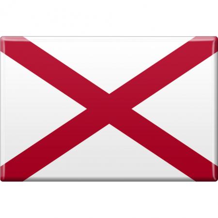 Magnet - US-Bundesstaat Alabama - Gr. ca. 8 x 5,5 cm - 37101 - Küchenmagnet