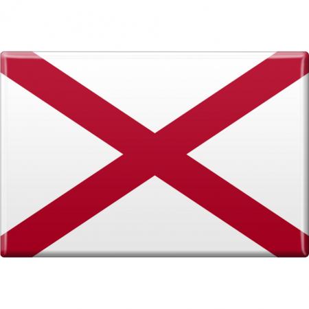 Magnet - US-Bundesstaat Alabama - Gr. ca. 8 x 5,5 cm - 37101 - Küchenmagnet