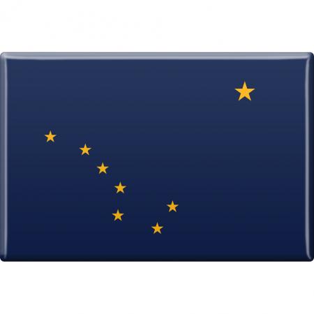 MAGNET - US-Bundesstaat Alaska - Gr. ca. 8 x 5,5 cm - 37102 - Küchenmagnet