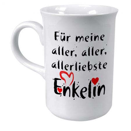 Keramiktasse mit Aufdruck Für die beste Enkelin der Welt 57274