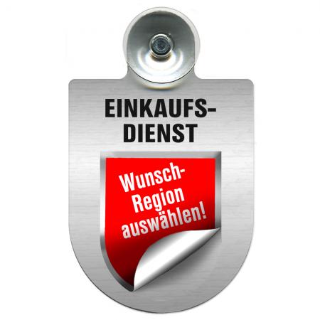Einsatzschild Windschutzscheibe incl. Saugnapf - EINKAUFSDIENST - 309793 Region Hamburg