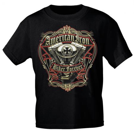 T-SHIRT Print American Iron Biker forever - 15701 Gr. S-3XL