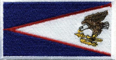 Aufnäher - Amerikanisch Samoa Fahne - 21567 - Gr. ca. 8 x 5 cm