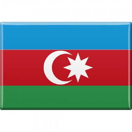 Küchenmagnet - Länderflagge Aserbaidschan - Gr. ca. 8x5,5 cm - 38011 - Magnet