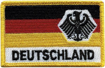 Aufnäher Aufbügler  - Deutschland Fahne - 04393 - Gr. ca. 8 x 5 cm,