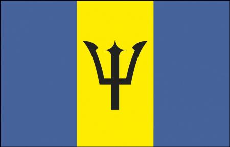 Schwenkfahne - Barbados - Gr. ca. 40x30cm - 77022 - Stockländerfahne