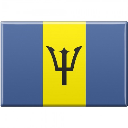 Küchenmagnet - Länderflagge Barbados - Gr.ca. 8x5,5 cm - 38016 - Magnet