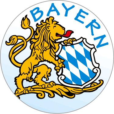 PVC - Aufkleber - Bayern - 303947 - Gr. ca. 2,1 cm Durchmesser