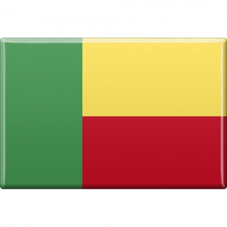 Magnet - Länderflagge Benin - Gr.ca. 8x5,5 cm - 38018 - Küchenmagnet
