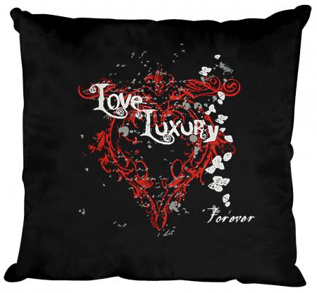 Dekokissen mit Print - Love Luxury - Größe ca. 40 x 40 cm K10835