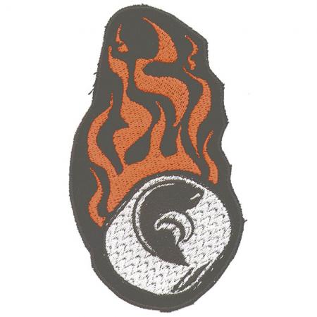 Applikation Patches Aufnäher - Feuerreifen - Gr. ca. 8cm x 6cm - 03243
