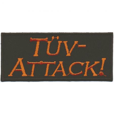 Aufnäher - TÜV-ATTACK - 03256 - Gr. ca. 10 x 4 cm - Patches Stick Applikation