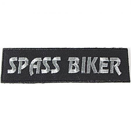 AUFNÄHER - Spass Biker - 04046 - Gr. ca. 11 x 3 cm - Patches Stick Applikation