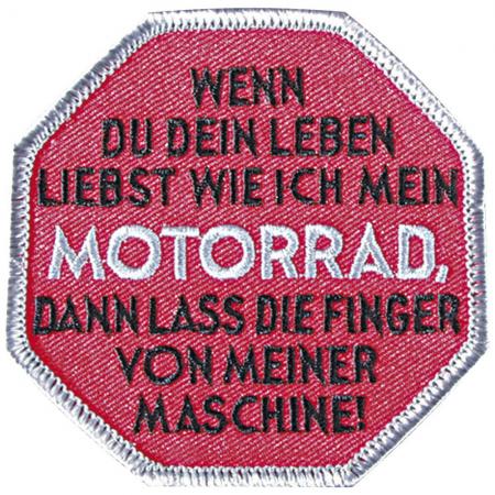 AUFNÄHER - Wenn du dein Leben liebst... - 04334 - Gr. ca. 7,5 cm