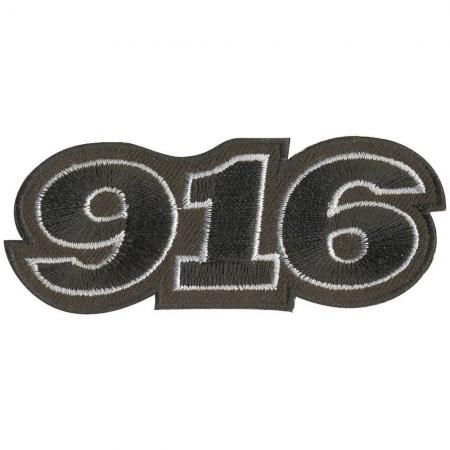 AUFNÄHER - 916 - 04345 - Gr. ca. 8,5 x 3 cm - Patches Stick Applikation