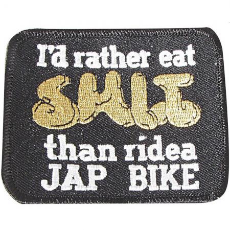 AUFNÄHER - I´d rather... - 04358 - Gr. ca. 9 x 7 cm - Patches Stick Applikation