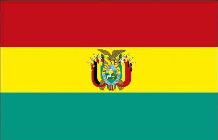 Länderfahne - Bolivien - Gr. ca. 40x30cm - 77027 - Stockländerfahne