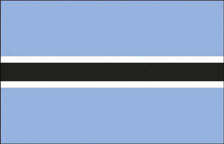 Autofahne - Botswana - Gr. ca. 40x30cm - 78026 - Auto-Länderfahne, Flagge mit Klemmstab, Fahne