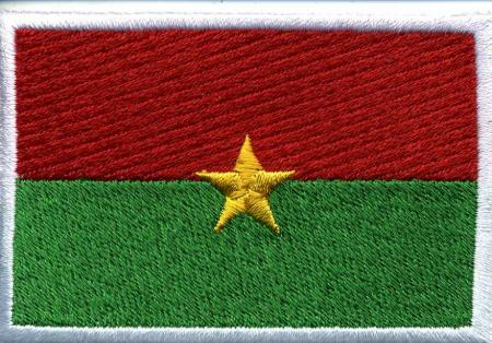 Aufnäher - Burkinadaso Fahne - 21582 - Gr. ca. 8 x 5 cm