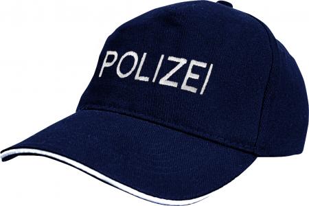 Baseballcap mit Stick - Polizei - 68400 dunkelblau
