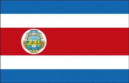 Schwenkfahne - Costa Rica - Gr. ca. 40x30cm - 77038 - Stockländerfahne