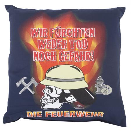 Kissen mit Print - Wir fürchten weder Tod noch Gefahr - ca 40 x 40 cm K11635