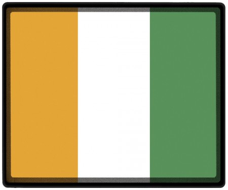 Mousepad Mauspad mit Motiv - Elfenbeinküste Fahne - 82046 - Gr. ca. 24  x 20 cm