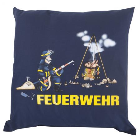 Kissen mit Print - Feuerwehr - 11615 - Gr. ca. 40cm x 40cm
