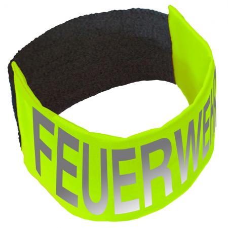 Armbinde mit Aufdruck - FEUERWEHR - 30733 neongelb