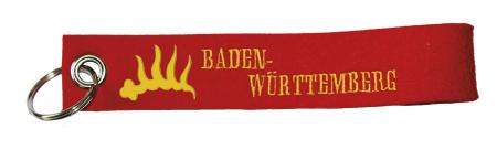 Filz-Schlüsselanhänger mit Stick Baden-Württemberg Gr. ca. 17x3cm 14195 rot