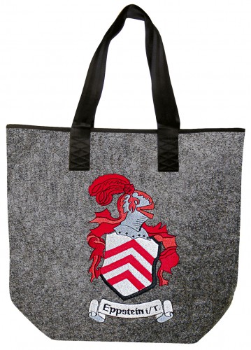 Filztasche mit edler Stickerei - EPPSTEIN Wappen - 26159 - Tasche Umhängetasche Bag Shopper