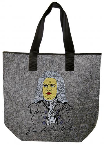 Filztasche Shopper mit Einstickung - JOHANN SEBASTIAN BACH - 26148 - Tasche Shopper Bag Umhängetasche