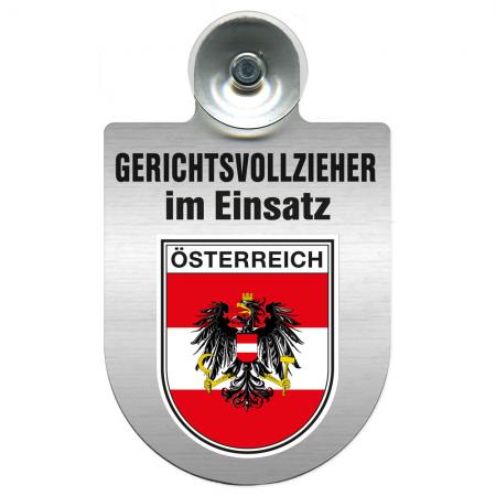 Einsatzschild Windschutzscheibe incl. Saugnapf - Gerichtsvollzieher im Einsatz - 309744