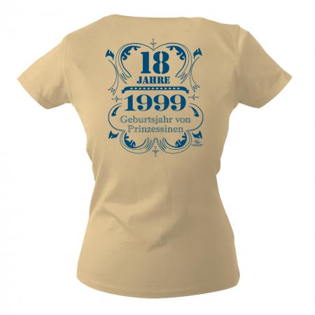Girly-Shirt mit Print – 18 Jahre- 12837 – beige - Gr. XS-XXl