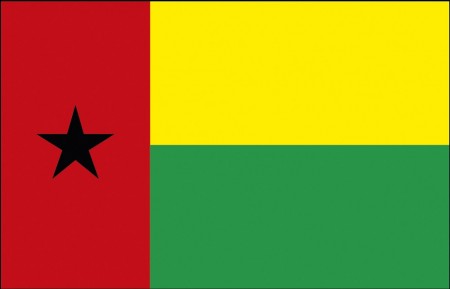 Autoscheiben-Fahne - Guinea-Bissau - Gr. ca. 40x30cm - 78059 - Flagge mit Klemmstab - Autoländerfahne