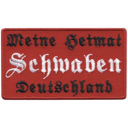AUFNÄHER - Meine Heimat Schwaben - 00071 - ca. 9,5 x 6,5 cm - Patches Stick Applikation1 - Gr.