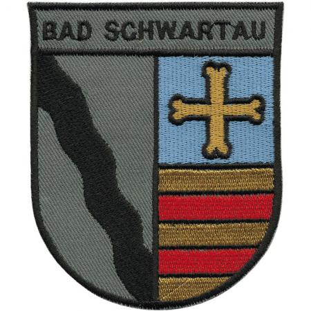AUFNÄHER Patches Applikation - Wappen Bad Schwartau - 00430 Gr. ca. 7,5 x 9,5 cm
