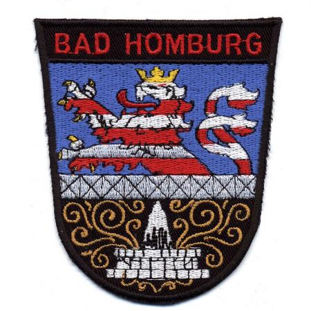 AUFNÄHER Patches Applikation - Wappen BAD HOMBURG - 01013 - Gr. ca. 8 x 11 cm