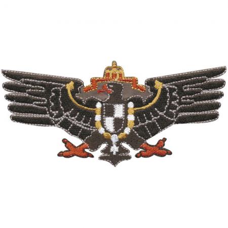 AUFNÄHER - Wappen - Adler - 01831 - Gr. ca. 9 x 6,5 cm - Patches Stick Applikation