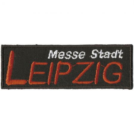 AUFNÄHER - Messestadt Leipzig - 03128 - Gr. ca. 9 x 3 cm - Patches Stick Applikation