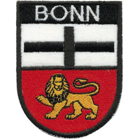 AUFNÄHER Applikation Patches - Wappen BONN - 06110 Gr. ca. 6,5 x 8,5 cm