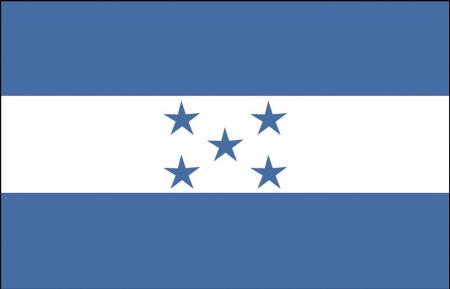 Länderfahne Stockländerfahne - Honduras - Gr. ca. 40x30cm - 77063 - Schwenkflagge
